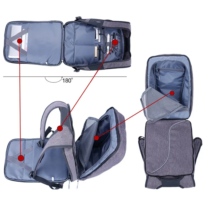 Anti Theft Backpack with Bluetooth Player Waterproof