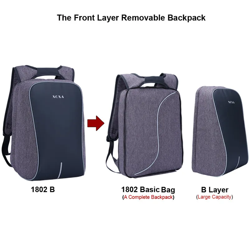 Anti Theft Backpack with Bluetooth Player Waterproof