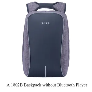 Anti Theft Backpack with Bluetooth Player Waterproof