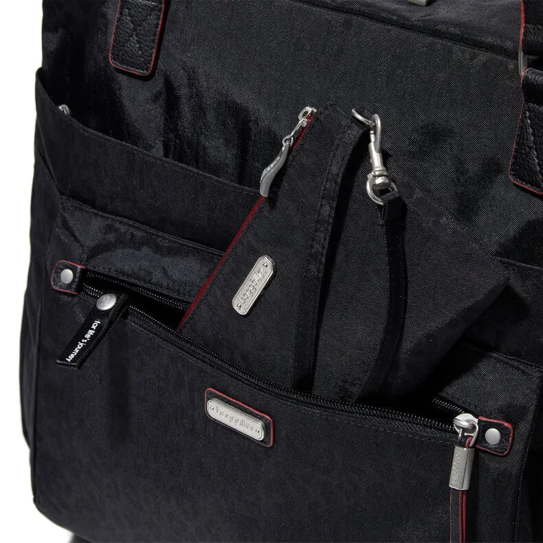 Baggallini Overnight Expandable Laptop Tote With RFID Phone Wristlet