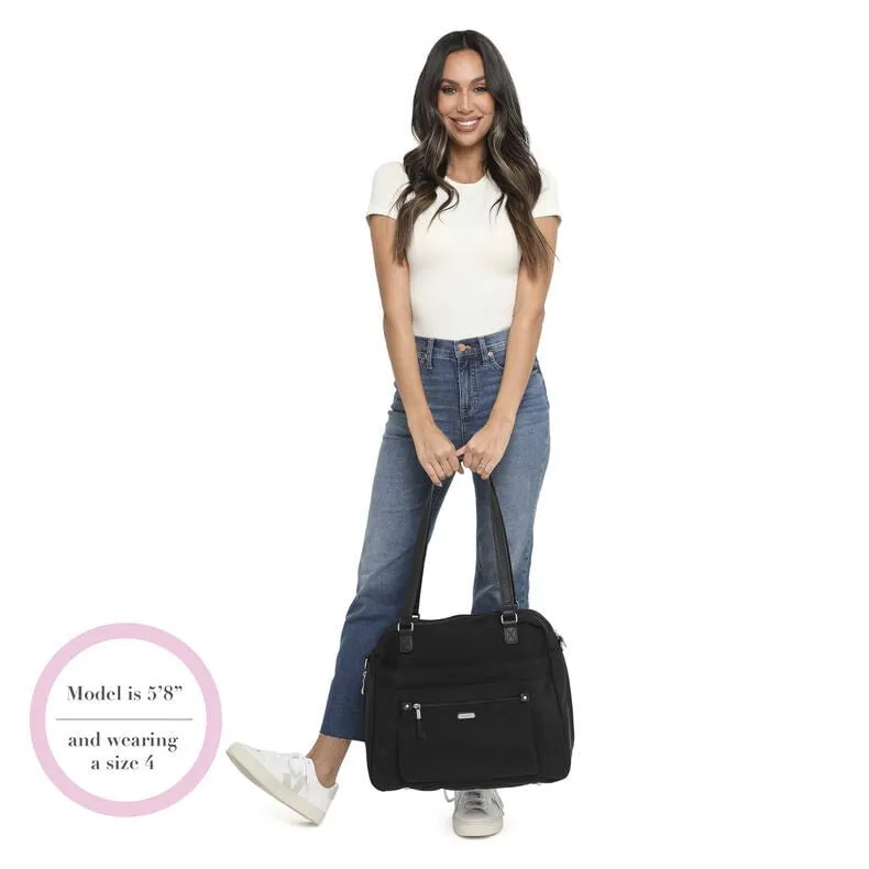Baggallini Overnight Expandable Laptop Tote With RFID Phone Wristlet