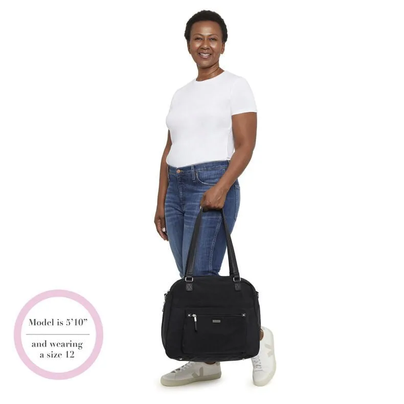 Baggallini Overnight Expandable Laptop Tote With RFID Phone Wristlet