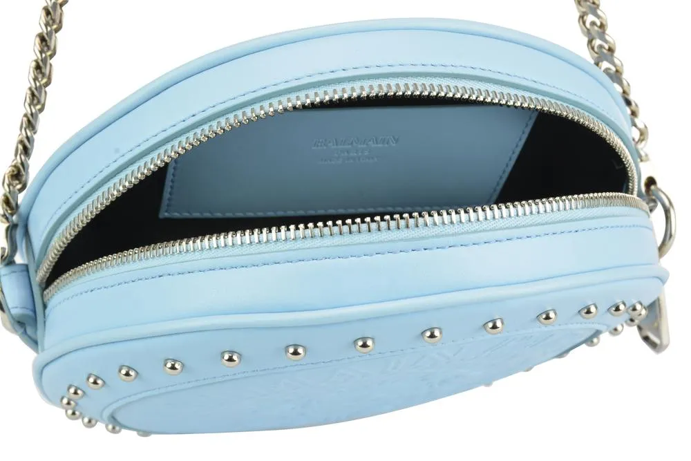 Balmain Logo Embossed Crossbody Bag