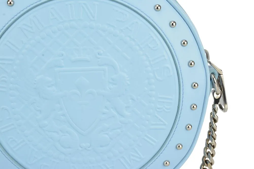 Balmain Logo Embossed Crossbody Bag