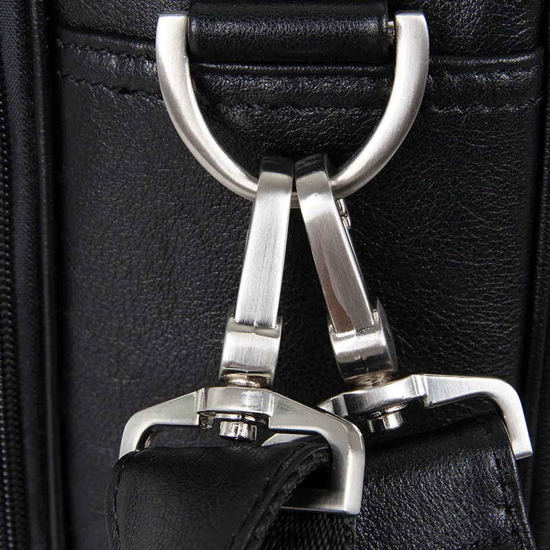 Big Capacity Laptop Messenger Bag Business Briefcase Men Leather Bags Side Bags 7367