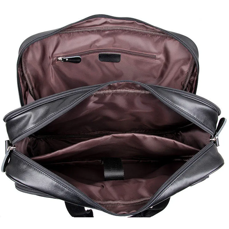 Big Capacity Laptop Messenger Bag Business Briefcase Men Leather Bags Side Bags 7367
