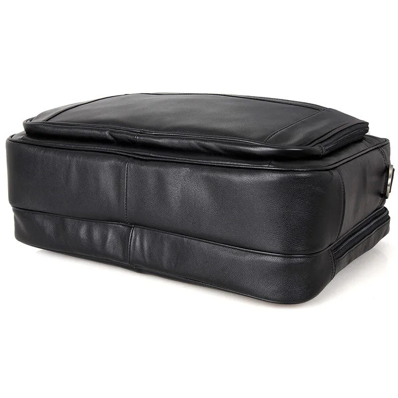 Big Capacity Laptop Messenger Bag Business Briefcase Men Leather Bags Side Bags 7367