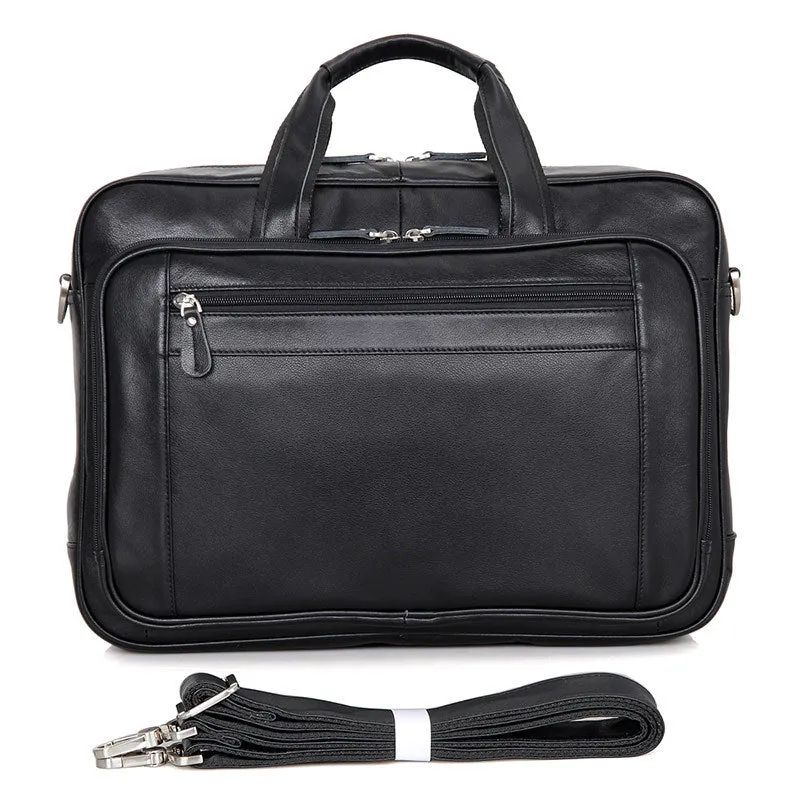 Big Capacity Laptop Messenger Bag Business Briefcase Men Leather Bags Side Bags 7367