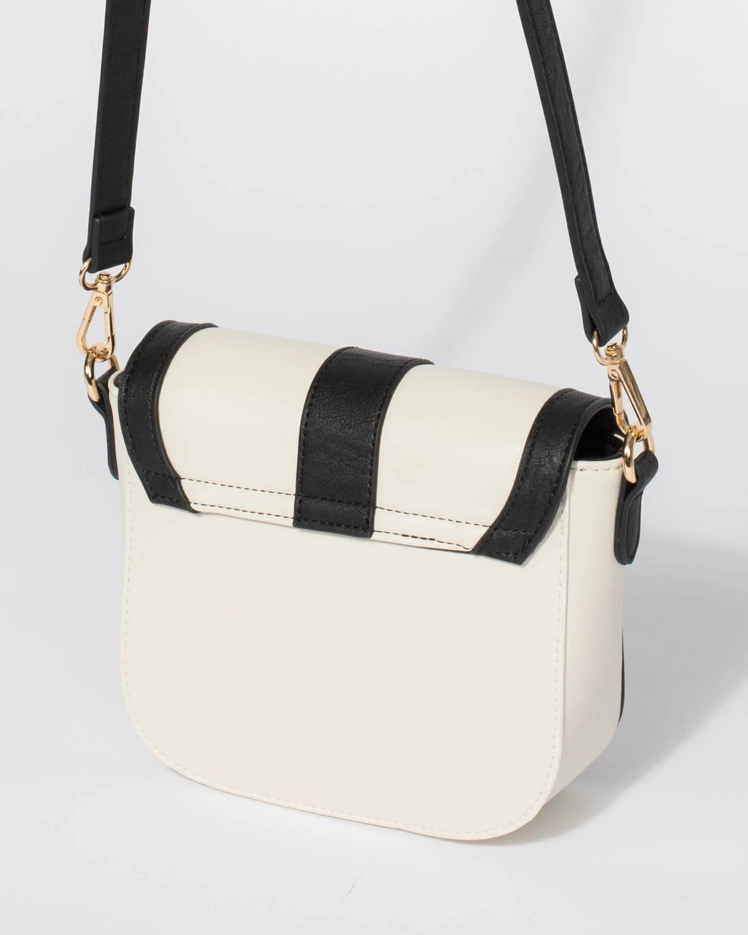 Black and Ivory Anneka Crossbody Bag