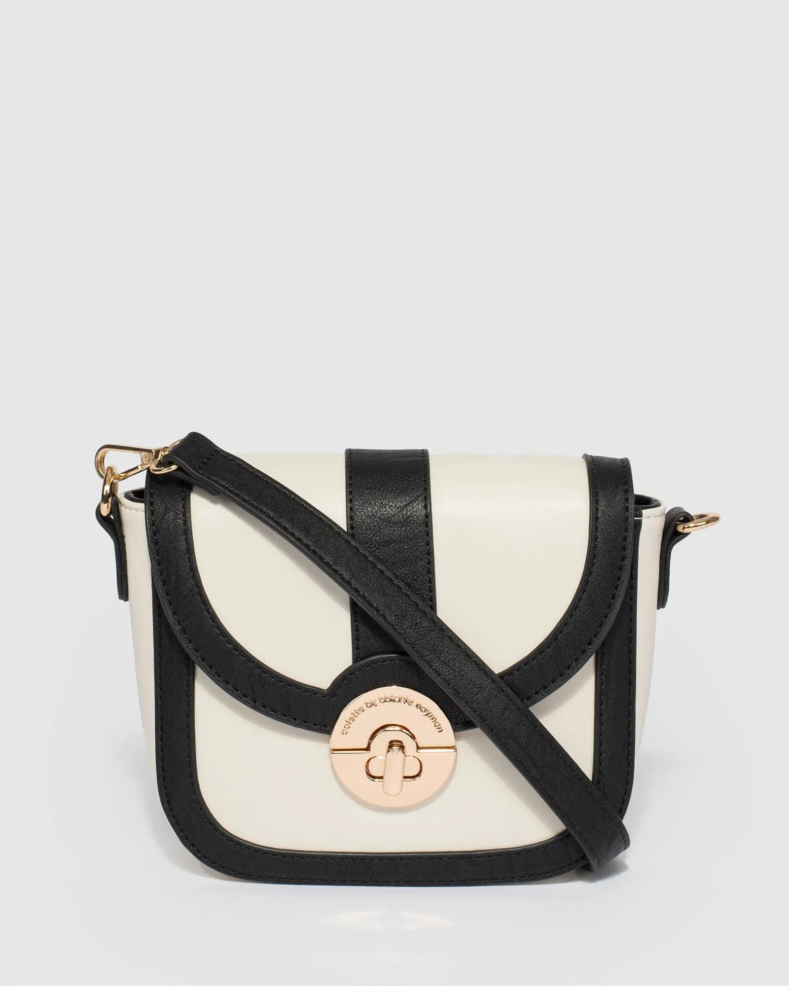 Black and Ivory Anneka Crossbody Bag