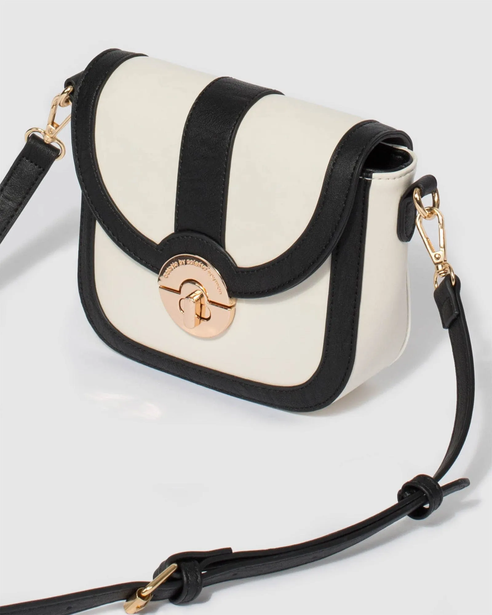 Black and Ivory Anneka Crossbody Bag