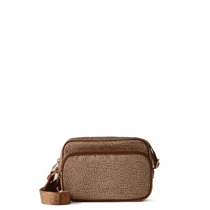 Borbonese - Small Beige Brown Camera Bag - 934134I15 - BEIGE/MARRONE