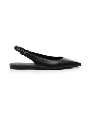 Bottega Veneta Pointed Toe Slingback Flats