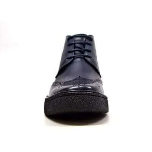 British Walkers Playboy Classic Men's Navy Leather Wingtip Tpr