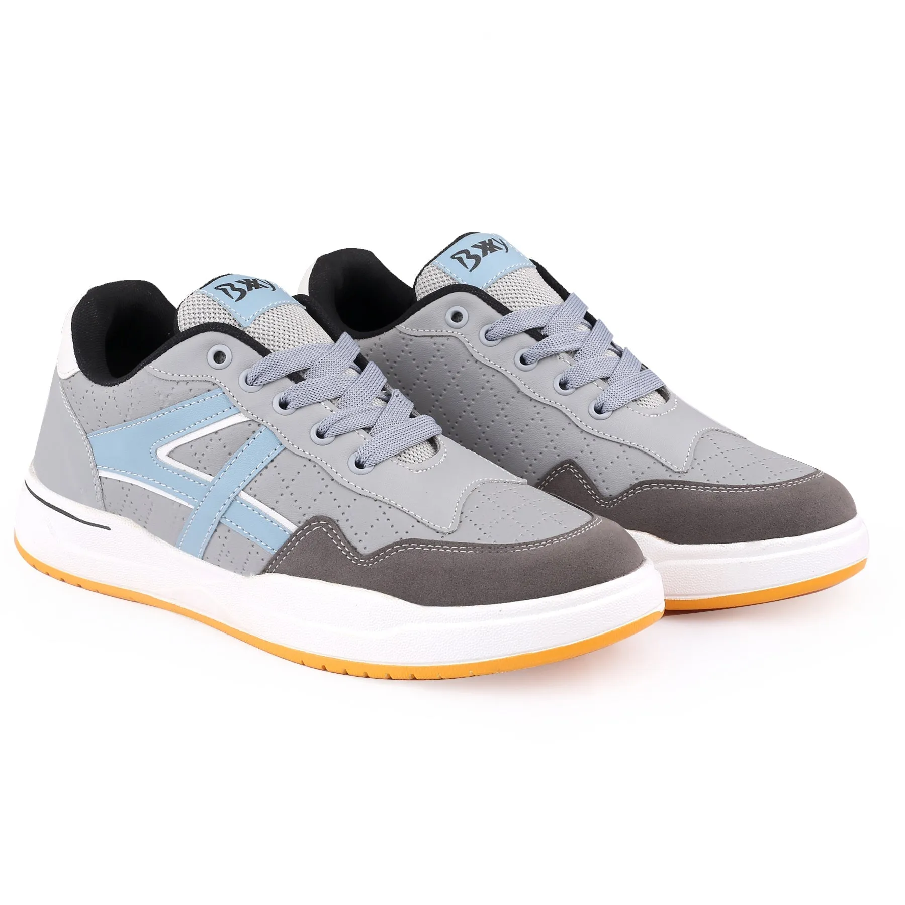 Bxxy's Men's Vegan Leather Sports Shoes