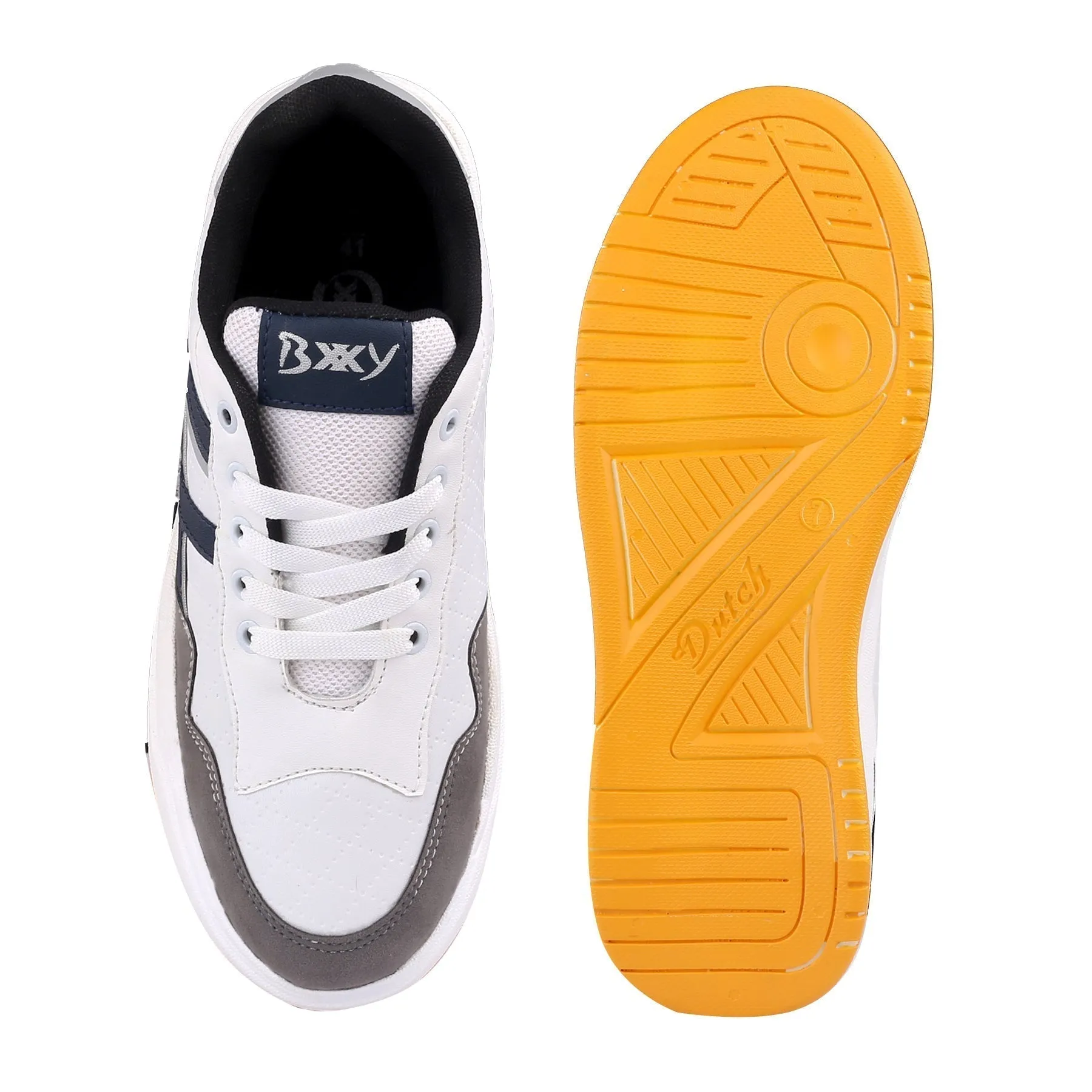 Bxxy's Men's Vegan Leather Sports Shoes