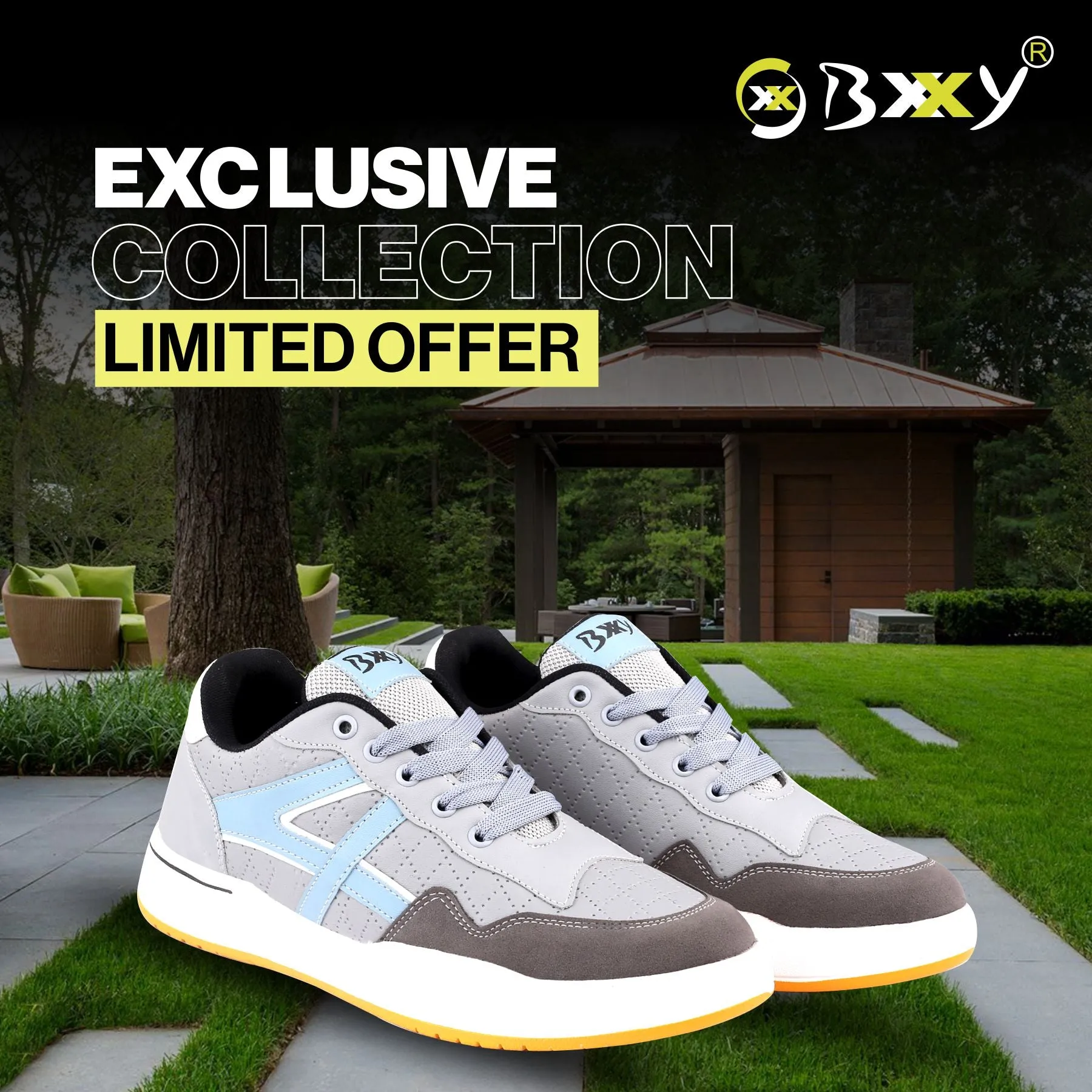 Bxxy's Men's Vegan Leather Sports Shoes
