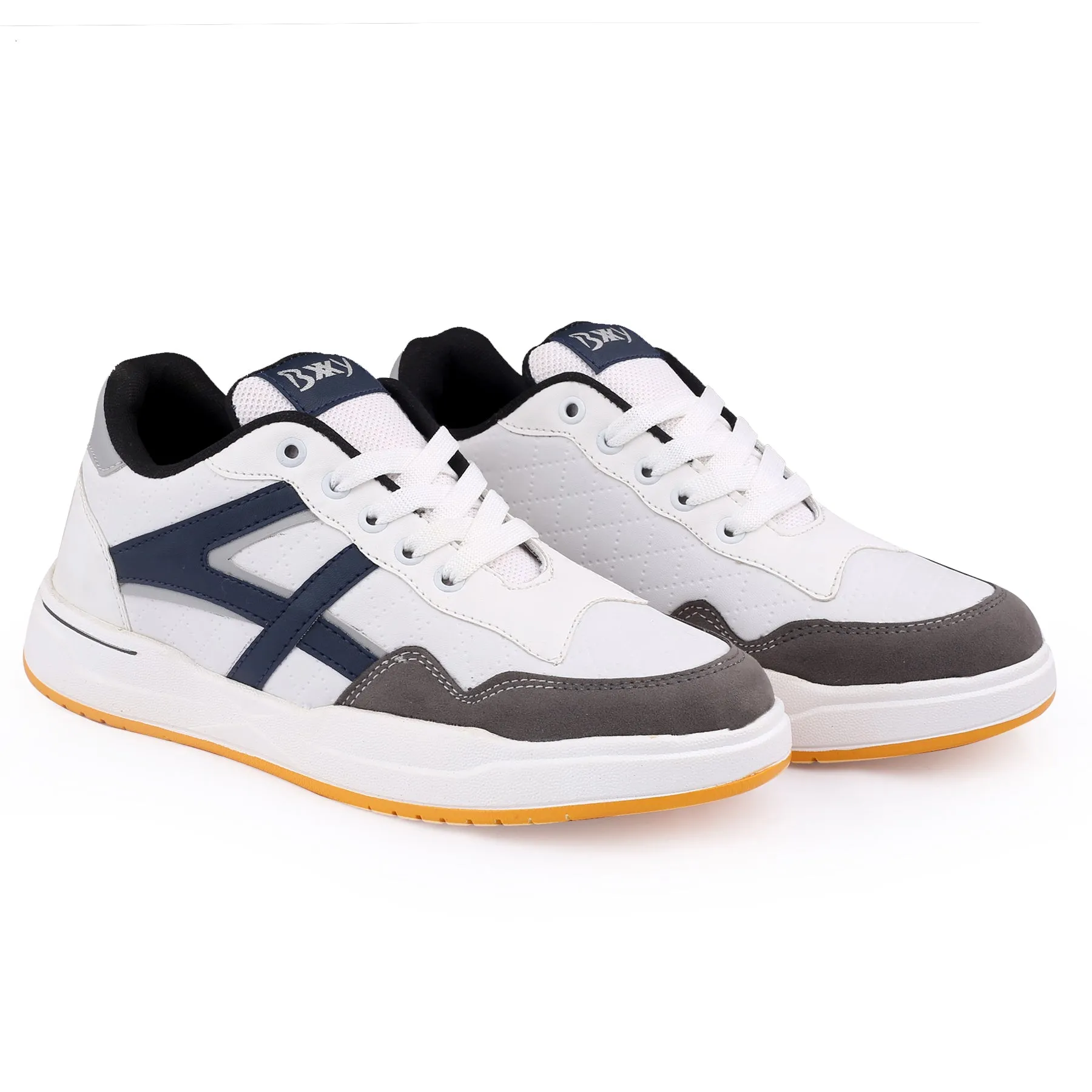 Bxxy's Men's Vegan Leather Sports Shoes