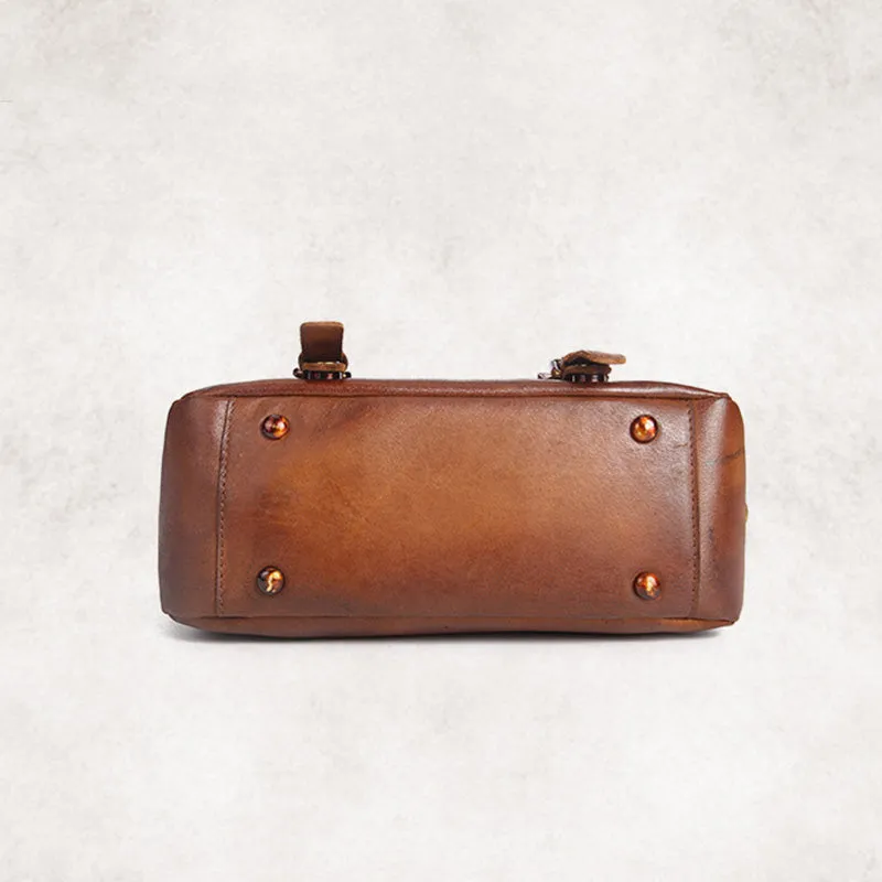 Cool Womens Brown Leather Satchel Bag Crossbody Bags Purse for Women