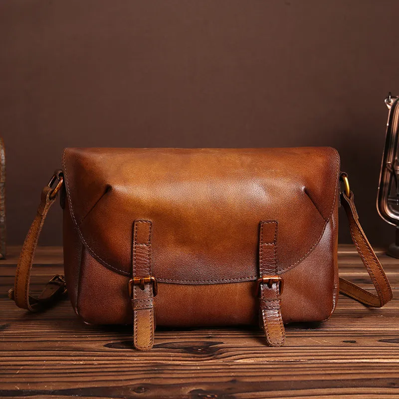 Cool Womens Brown Leather Satchel Bag Crossbody Bags Purse for Women