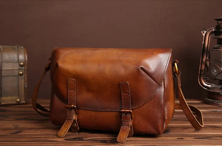 Cool Womens Brown Leather Satchel Bag Crossbody Bags Purse for Women