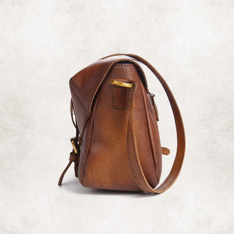 Cool Womens Brown Leather Satchel Bag Crossbody Bags Purse for Women