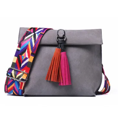 Daunavia Brand Women Messenger Bag Crossbody Bag Tassel Shoulder Bags Female Designer Handbags