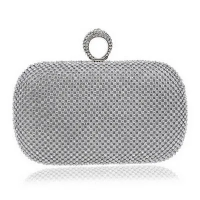Diamond velvet evening bags