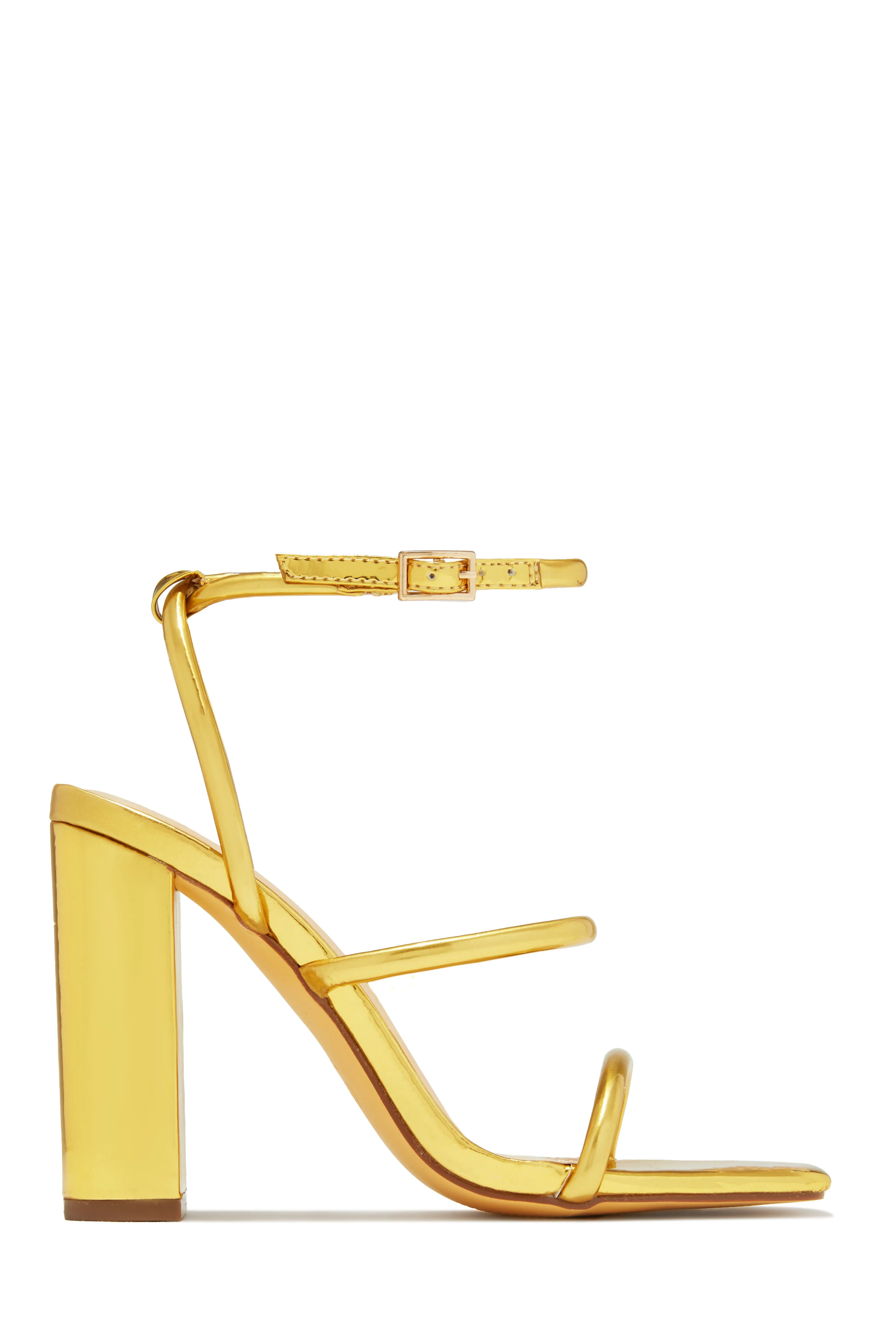 Emalia Block Heels - Silver