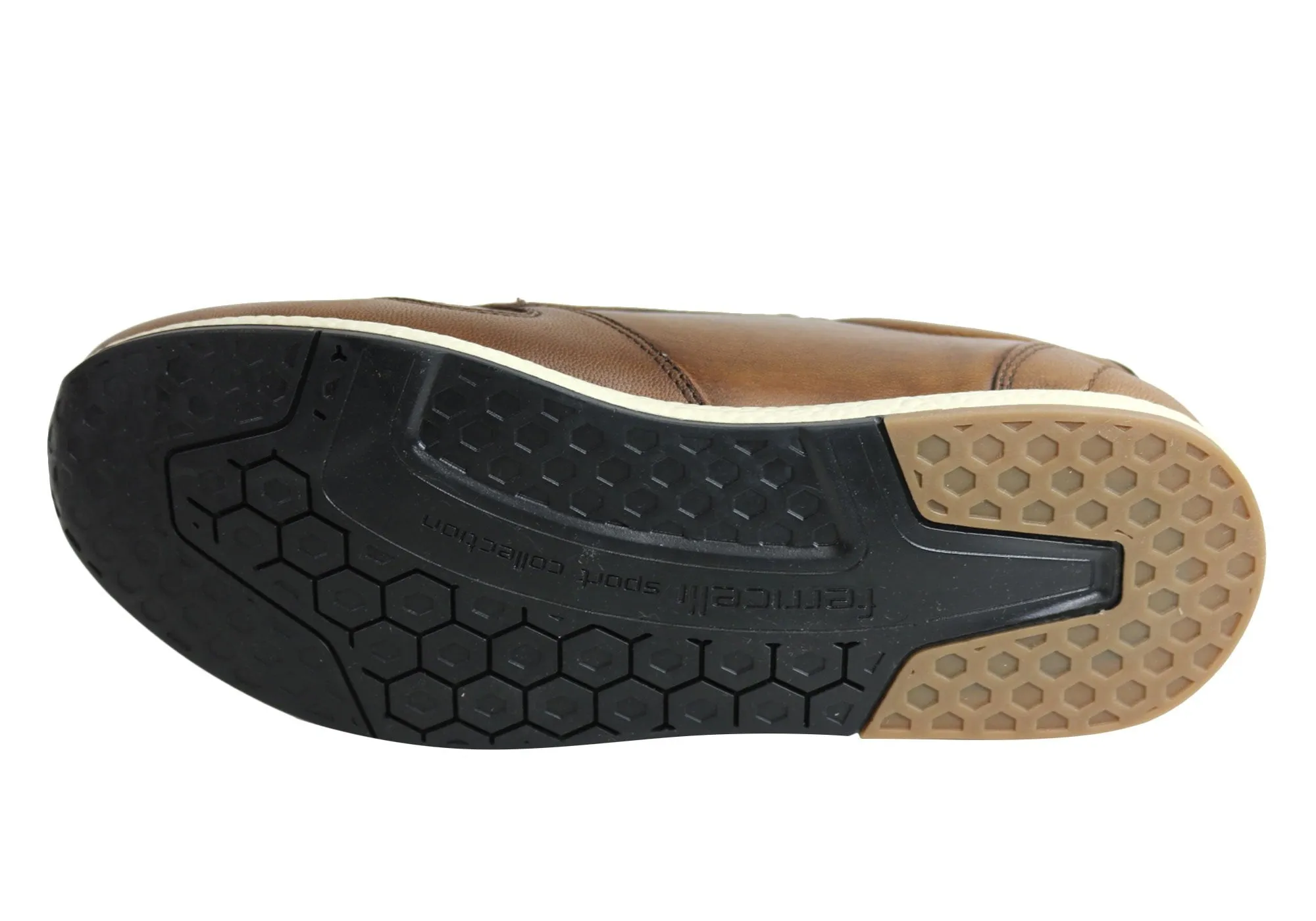 Ferricelli Carlo Mens Leather Slip On Casual Shoes Made In Brazil