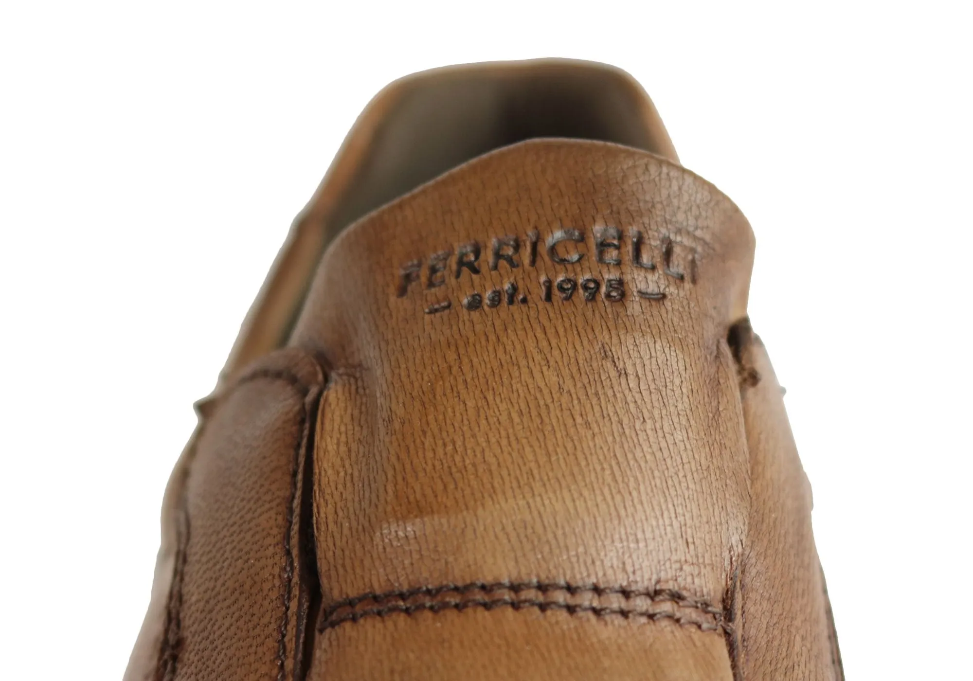 Ferricelli Carlo Mens Leather Slip On Casual Shoes Made In Brazil