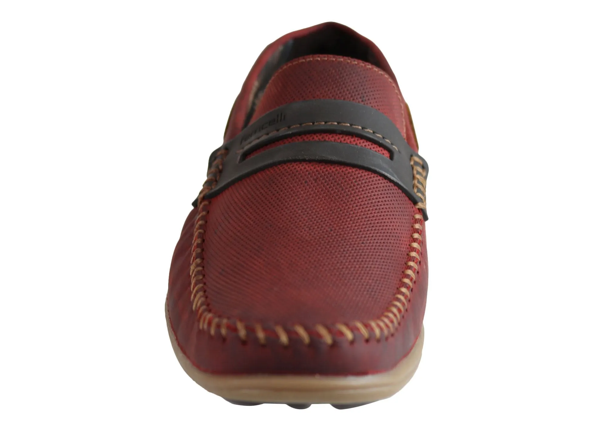 Ferricelli Mitchell Mens Leather Casual Loafer Shoes Made In Brazil