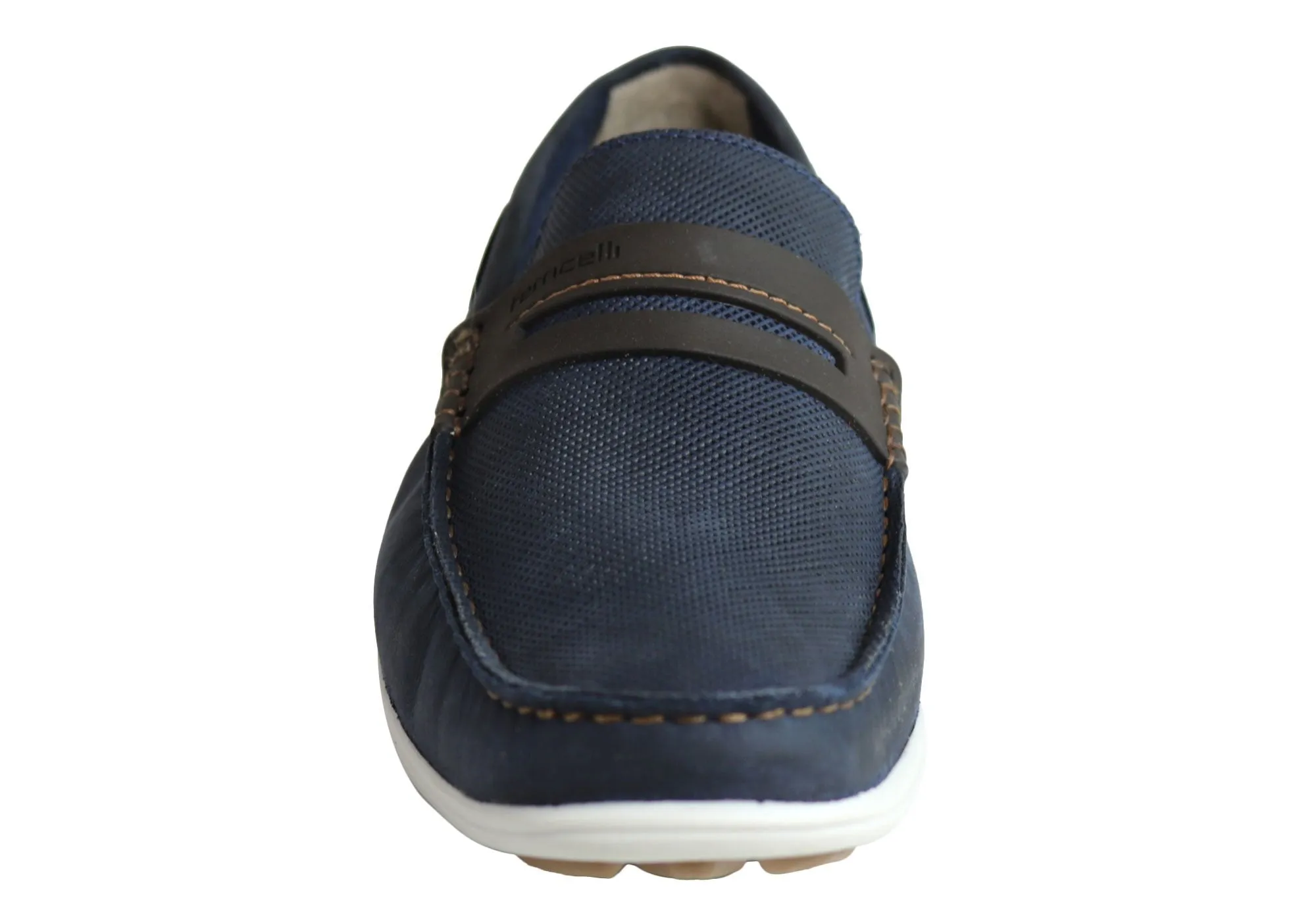 Ferricelli Mitchell Mens Leather Casual Loafer Shoes Made In Brazil
