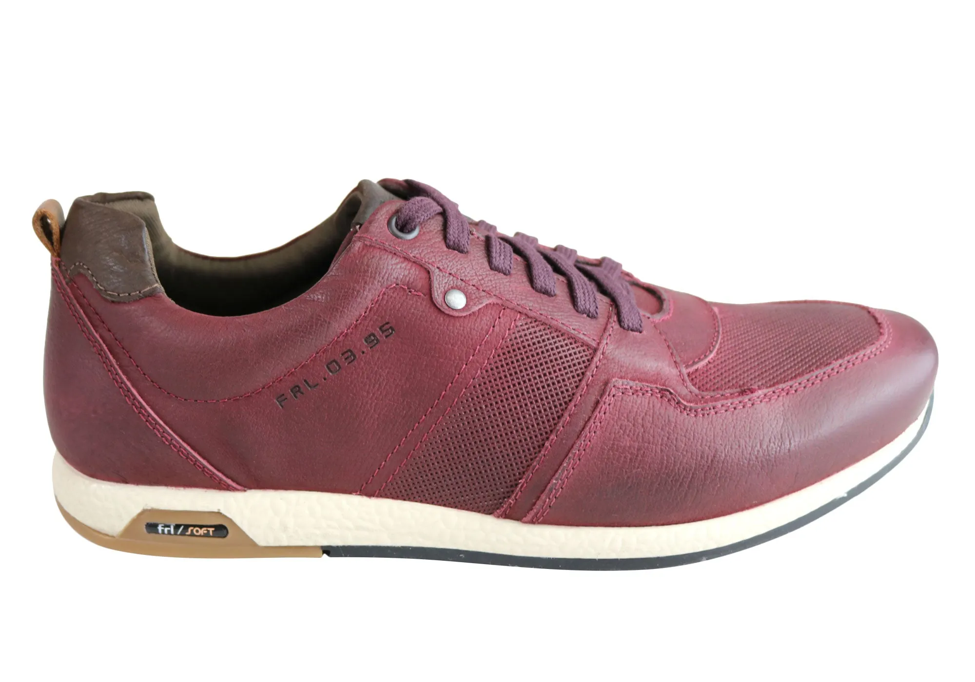 Ferricelli Oscar Mens Leather Lace Up Casual Shoes Made In Brazil