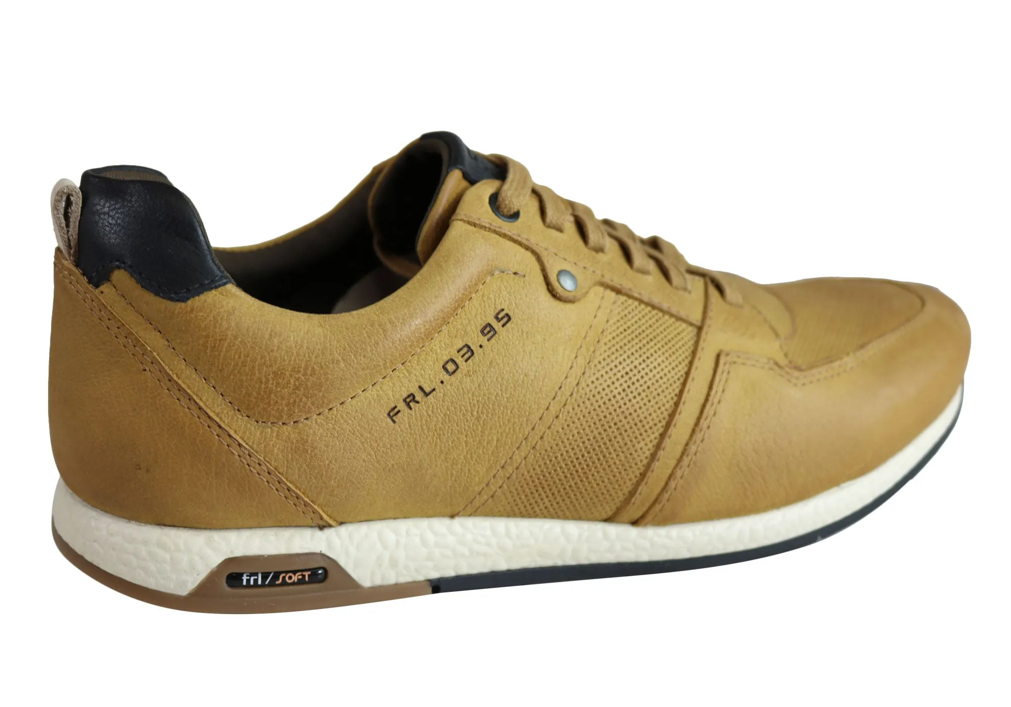Ferricelli Oscar Mens Leather Lace Up Casual Shoes Made In Brazil