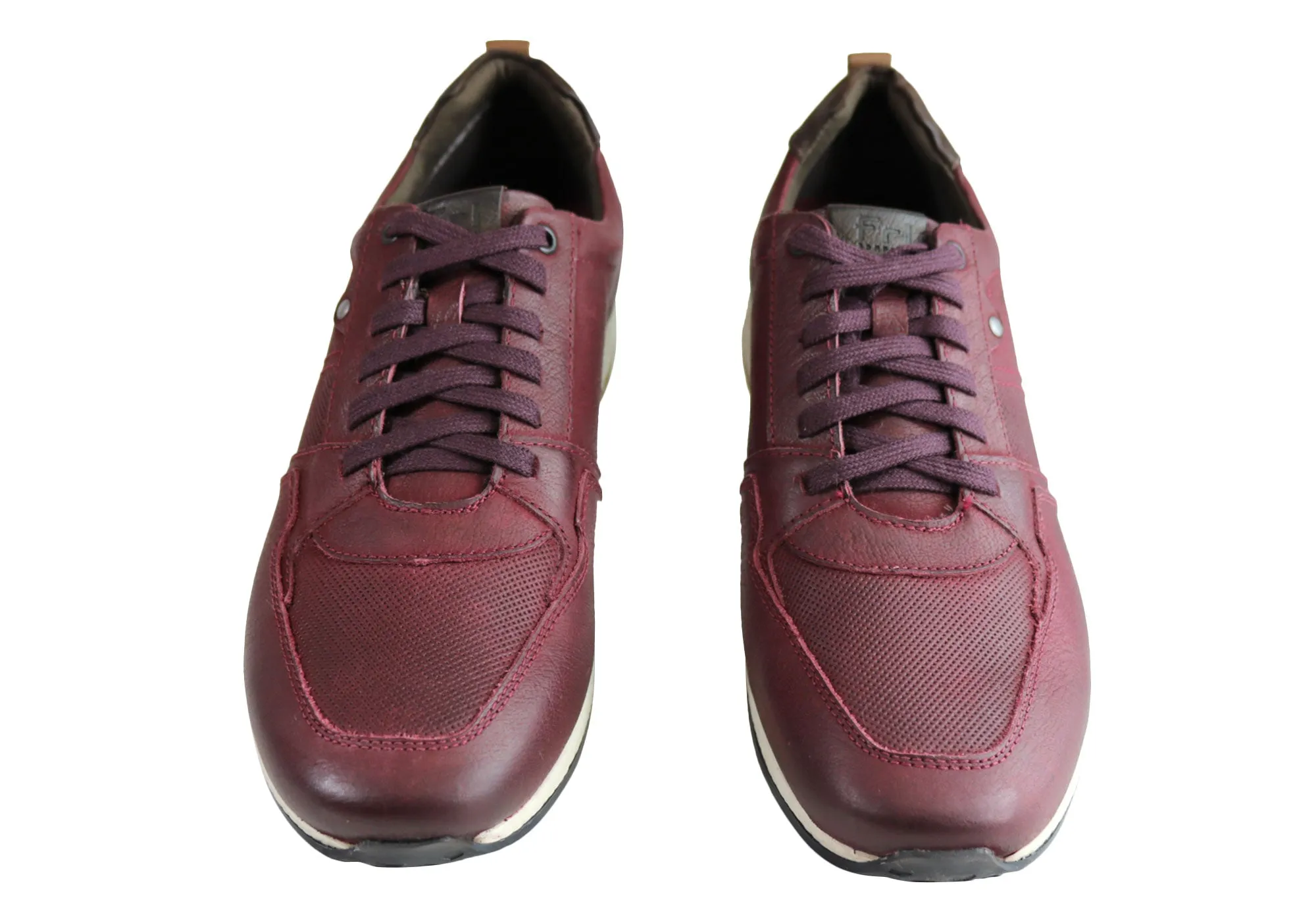 Ferricelli Oscar Mens Leather Lace Up Casual Shoes Made In Brazil