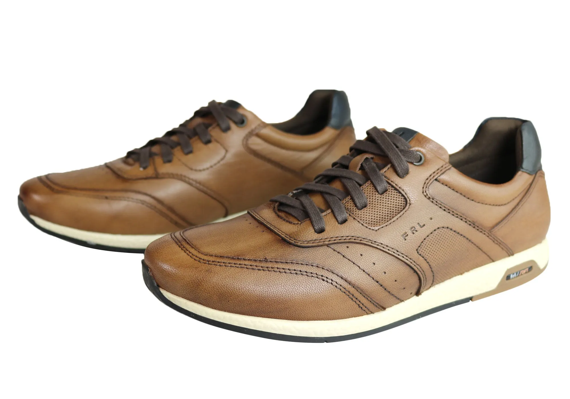 Ferricelli Phil Mens Leather Comfortable Casual Shoes Made In Brazil