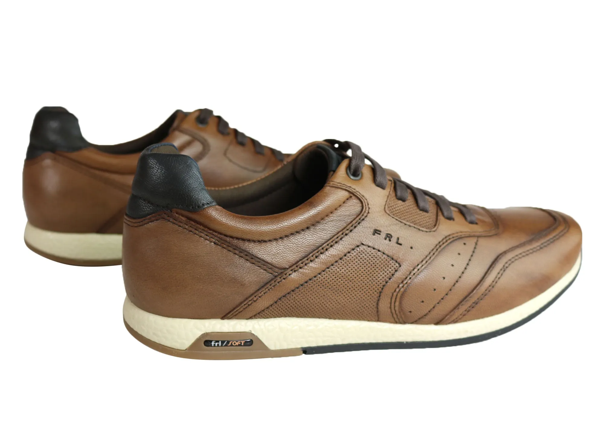 Ferricelli Phil Mens Leather Comfortable Casual Shoes Made In Brazil