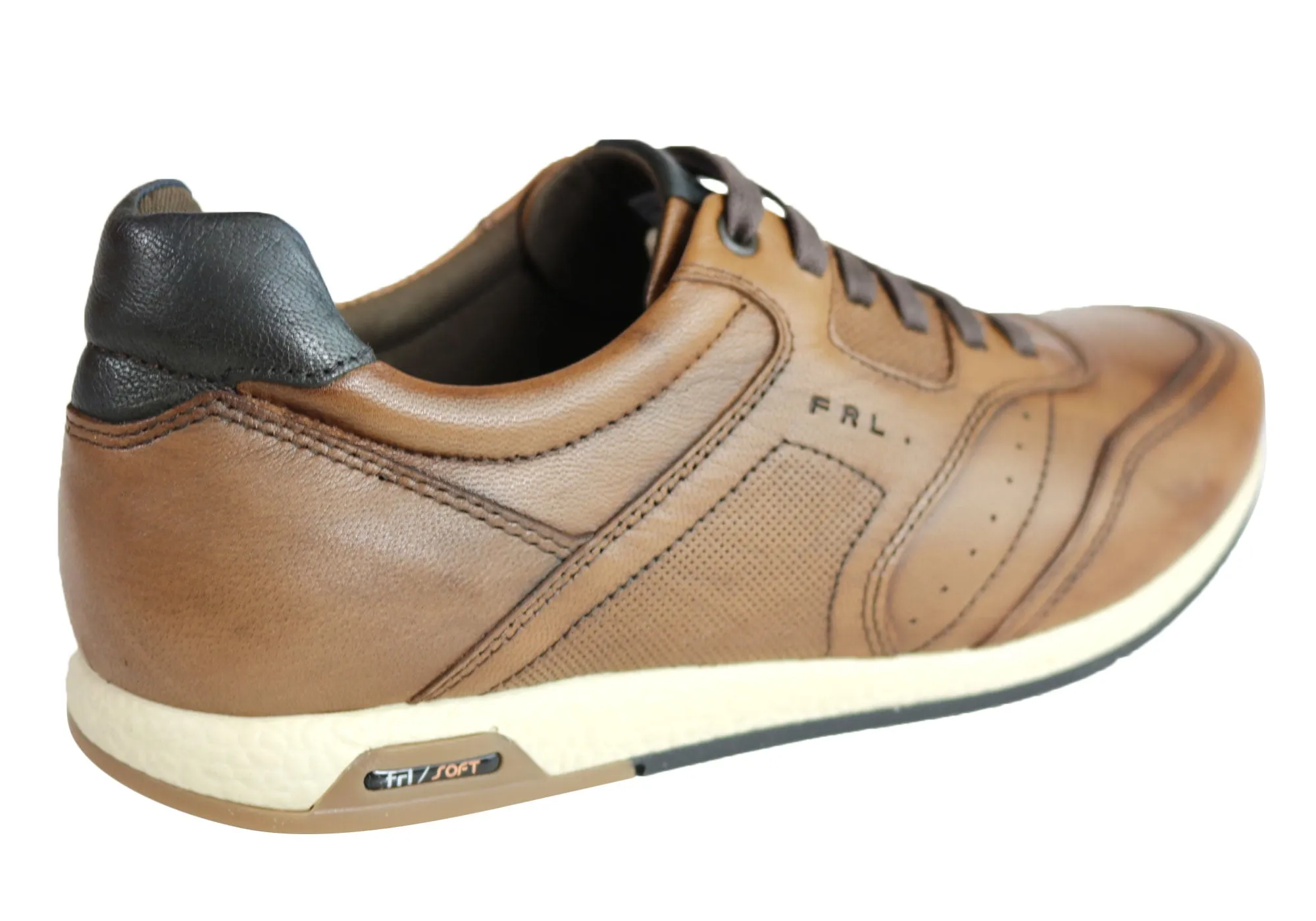 Ferricelli Phil Mens Leather Comfortable Casual Shoes Made In Brazil