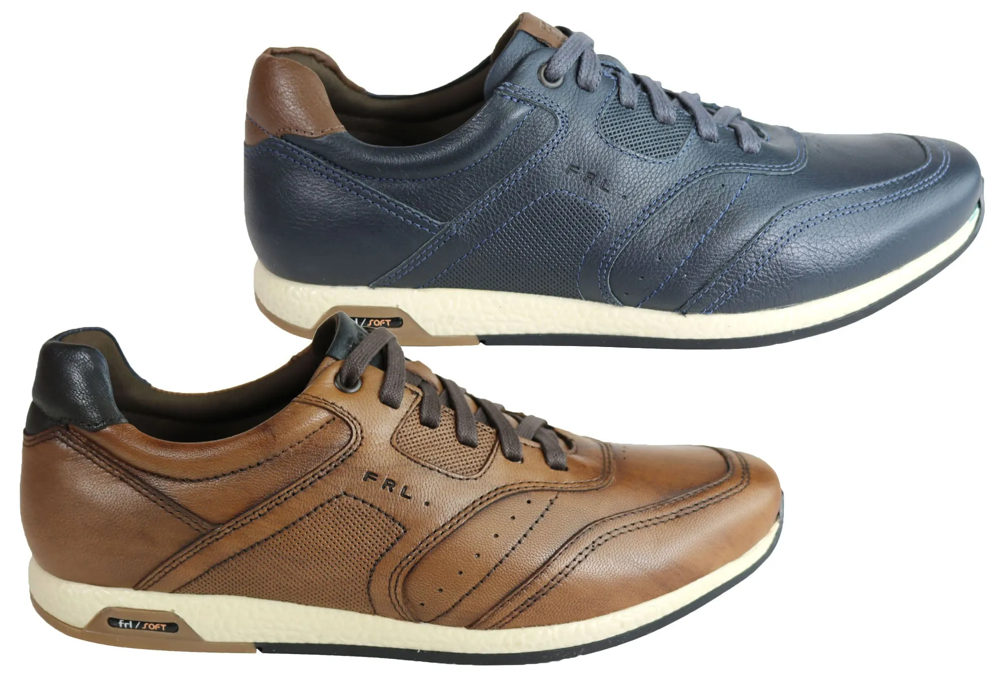 Ferricelli Phil Mens Leather Comfortable Casual Shoes Made In Brazil