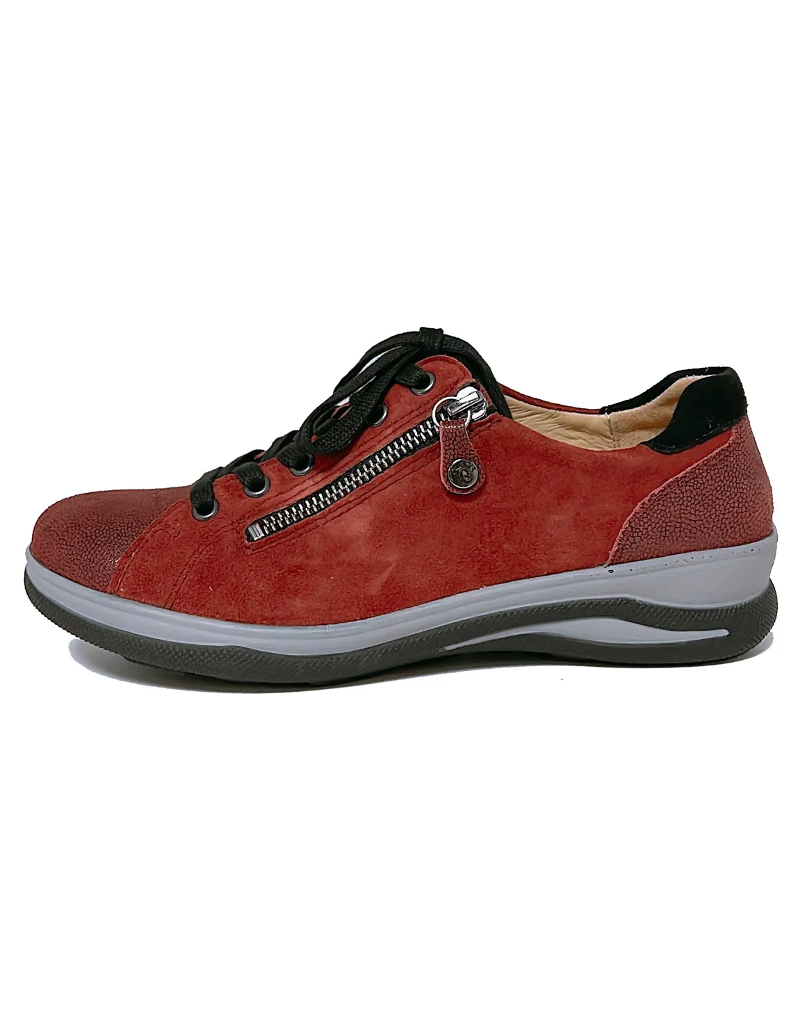 FIDELIO 386103 HALEY LACE ZIP SHOE - TILES CIRCUIT SUEDE