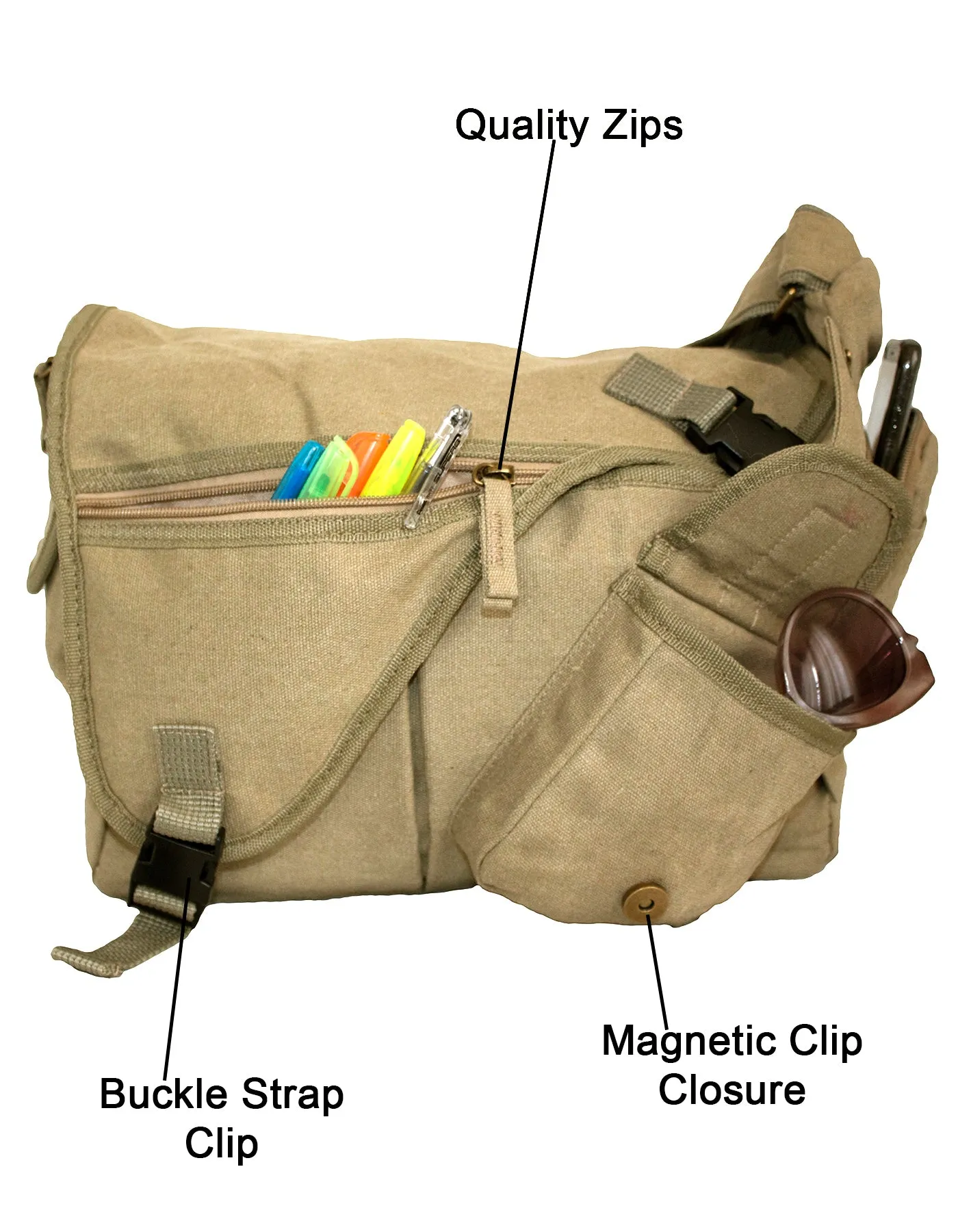 Fino SK-780 Canvas Messenger Shoulder Bag