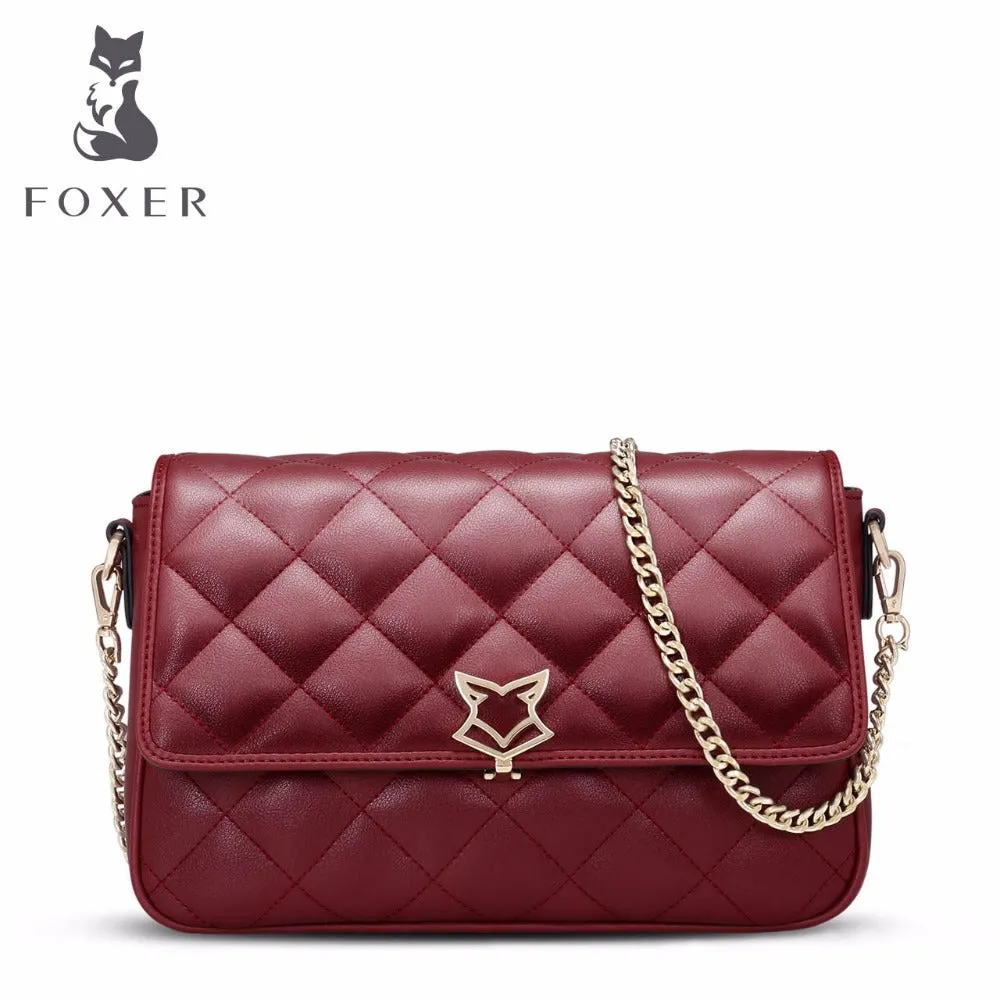 FOXER Luxury Leather Clutch Bag