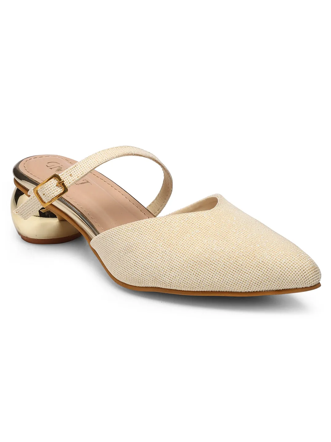 GNIST Party Mule Nude Round Heels