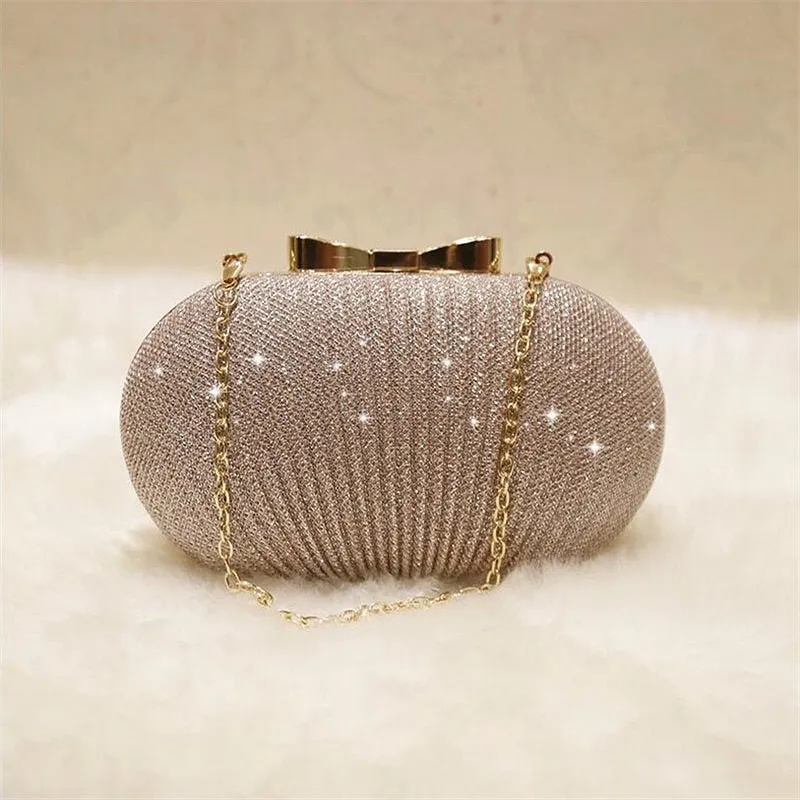 Golden Women Bags,  Wedding Shiny Handbags