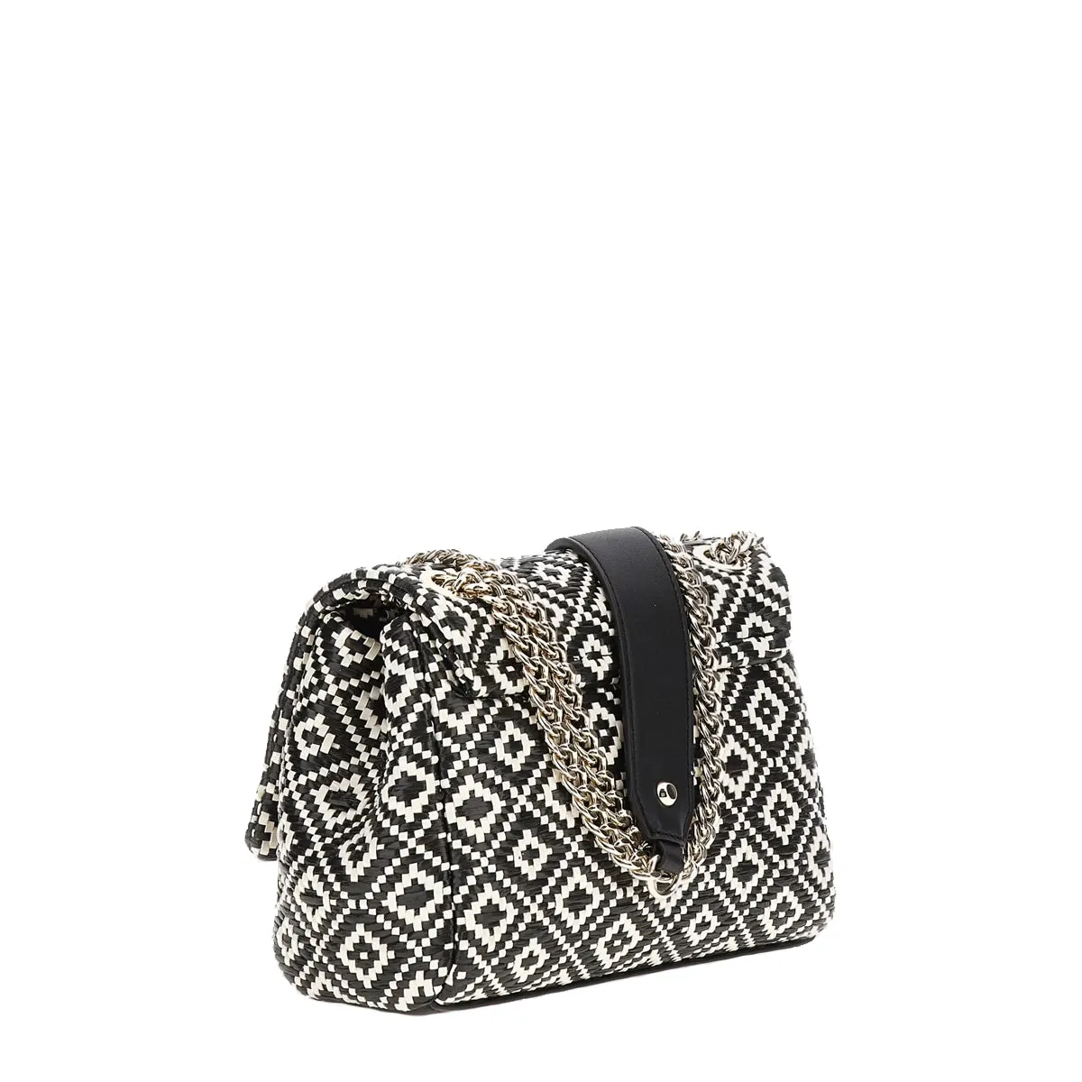 Guess - Rianee Black raffia Mini Shoulder Bag - HWWR9228210 - BLACK
