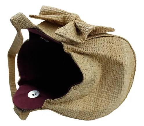 Hand Woven Raffia Fibers African Wedding Bride Bag