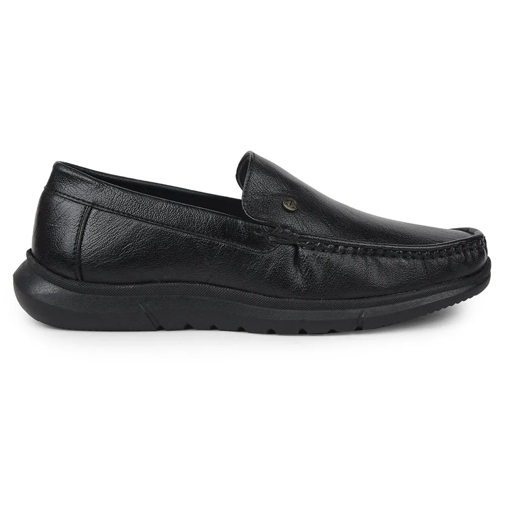 Healers Black Formal Loafers For Mens VSL-3 By Liberty