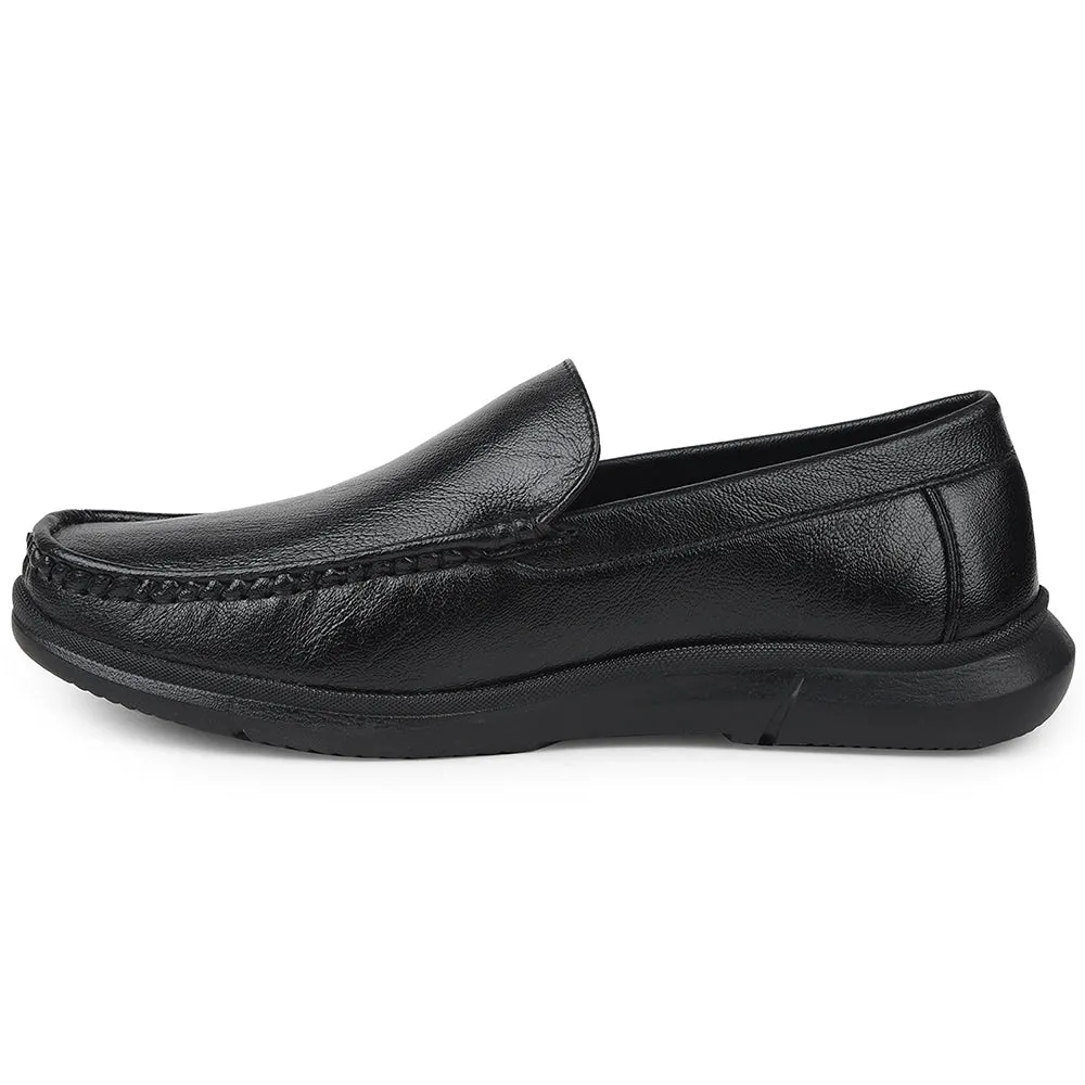 Healers Black Formal Loafers For Mens VSL-3 By Liberty