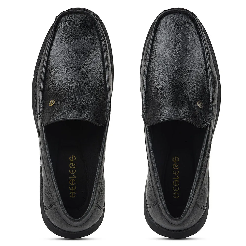 Healers Black Formal Loafers For Mens VSL-3 By Liberty